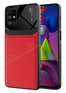 Eiroo Harbor Samsung Galaxy M51 Kırmızı Silikon Kılıf