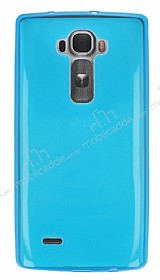 LG G Flex 2 Ultra nce effaf Mavi Silikon Klf