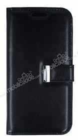 Eiroo LG G2 Mini Buckle Standl Czdanl Siyah Deri Klf
