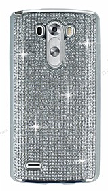 Eiroo LG G3 Tal Silver Silikon Klf