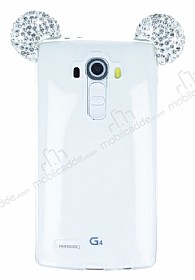 LG G4 Tal Kulakl Silver Silikon Klf