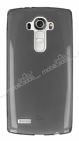 LG G4 Ultra nce effaf Siyah Silikon Klf