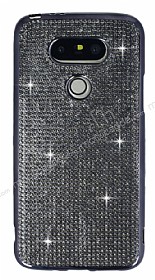 Eiroo LG G5 Tal Siyah Silikon Klf