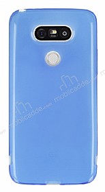 LG G5 Ultra nce effaf Mavi Silikon Klf