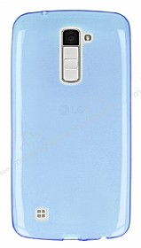 LG K10 Ultra nce effaf Mavi Silikon Klf