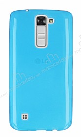 LG K7 Ultra nce effaf Mavi Silikon Klf