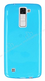 LG K8 Ultra nce effaf Mavi Silikon Klf