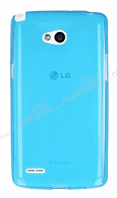 LG L80 Ultra nce effaf Mavi Silikon Klf