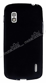 LG Nexus 4 Ultra nce Siyah Silikon Klf