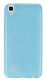 LG X Power Ultra nce effaf Mavi Silikon Klf