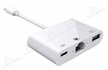 Eiroo Lightning Girili Ethernet Dntrc Kamera Balant Adaptr