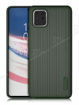 Eiroo Line Samsung Galaxy Note 10 Lite Yeil Silikon Klf