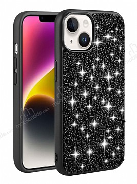 Eiroo Linea iPhone 14 Plus Tal Siyah Silikon Klf
