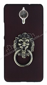 Eiroo Lion Ring General Mobile GM 5 Plus Selfie Yzkl Bordo Rubber Klf