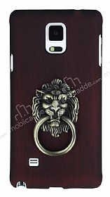 Eiroo Lion Ring Samsung Galaxy Note 4 Selfie Yzkl Bordo Rubber Klf
