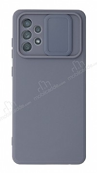 Eiroo Liquid Camera Samsung Galaxy A52 5G Kamera Korumal Gri Klf
