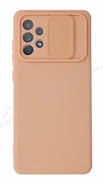 Eiroo Liquid Camera Samsung Galaxy A52 5G Kamera Korumal Pembe Klf