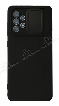 Eiroo Liquid Camera Samsung Galaxy A52 5G Kamera Korumal Siyah Klf