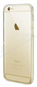 Eiroo Liquid Hybrid iPhone 6 / 6S Gold Kenarl effaf Silikon Klf