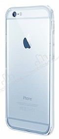 Eiroo Liquid Hybrid iPhone 6 / 6S Silver Kenarl effaf Silikon Klf