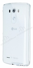 Eiroo Liquid Hybrid LG G3 S / G3 Beat Silver Kenarl effaf Silikon Klf