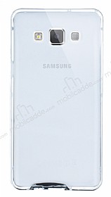 Eiroo Liquid Hybrid Samsung Galaxy A7 Silver Kenarl effaf Silikon Klf