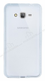 Eiroo Liquid Hybrid Samsung Galaxy Grand Prime / Prime Plus Silver Kenarl effaf Silikon Klf