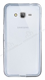 Eiroo Liquid Hybrid Samsung Galaxy Grand Prime / Prime Plus Siyah Kenarl effaf Silikon Klf