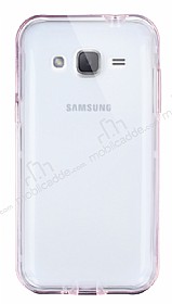 Eiroo Liquid Hybrid Samsung Galaxy J2 Rose Gold Kenarl effaf Silikon Klf