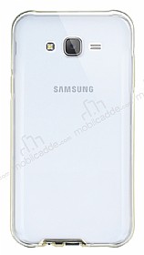 Eiroo Liquid Hybrid Samsung Galaxy J5 Gold Kenarl effaf Silikon Klf