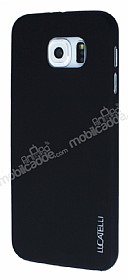 Eiroo Lucatelli Samsung i9800 Galaxy S6 Ultra nce Siyah Rubber Klf