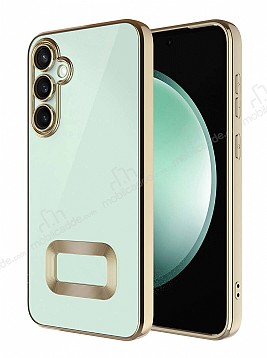 Eiroo Luxury Clear Samsung Galaxy A35 Kamera Korumal Gold Silikon Klf