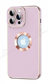 Eiroo Luxury Protection iPhone 14 Pro Max Kamera Korumal Lila Silikon Klf