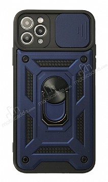 Eiroo Magnet Lens iPhone 11 Pro Max Ultra Koruma Lacivert Klf
