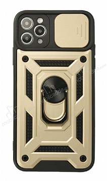 Eiroo Magnet Lens iPhone 11 Pro Max Ultra Koruma Gold Klf