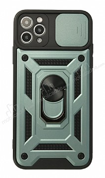 Eiroo Magnet Lens iPhone 11 Pro Max Ultra Koruma Yeil Klf