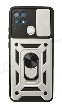 Eiroo Magnet Lens Oppo A15 / A15s Ultra Koruma Silver Klf
