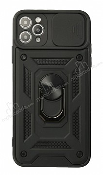 Eiroo Magnet Lens iPhone 13 Pro Max 6.7 in Ultra Koruma Siyah Klf