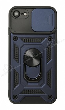 Eiroo Magnet Lens iPhone SE 2020 Ultra Koruma Lacivert Klf