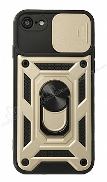 Eiroo Magnet Lens iPhone SE 2020 Ultra Koruma Gold Klf