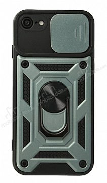 Eiroo Magnet Lens iPhone SE 2020 Ultra Koruma Yeil Klf