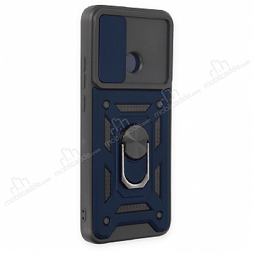 Eiroo Magnet Lens Oppo AX7 / Oppo A5s Ultra Koruma Lacivert Klf