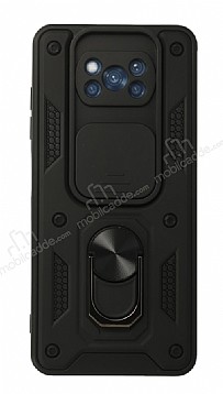 Eiroo Magnet Lens Xiaomi Poco X3 / Poco X3 Pro Ultra Koruma Siyah Klf