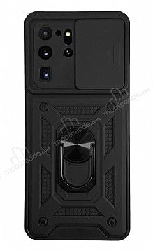 Eiroo Magnet Lens Samsung Galaxy S20 Ultra Sper Koruma Siyah Klf