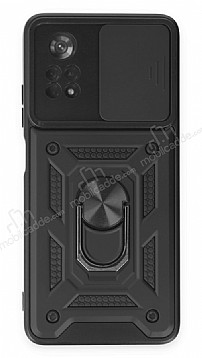 Eiroo Magnet Lens Xiaomi Poco X4 Pro 5G Ultra Koruma Siyah Klf