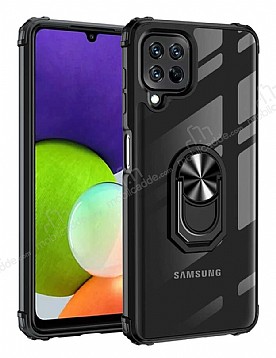 Eiroo Magnetics Samsung Galaxy A22 4G Ultra Koruma Siyah Klf