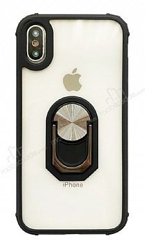 Eiroo Magnetics iPhone X / XS Ultra Koruma Siyah Klf