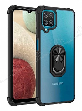 Eiroo Magnetics Samsung Galaxy M12 Ultra Koruma Siyah Klf