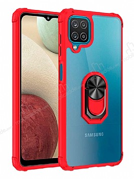 Eiroo Magnetics Samsung Galaxy M12 Ultra Koruma Krmz Klf