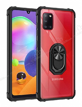 Eiroo Magnetics Samsung Galaxy A31 Ultra Koruma Siyah Klf